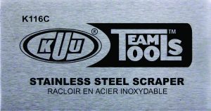 Stainless Steel Scrapers (alpine & snowboard) for base repair 4.5" x 2.5"