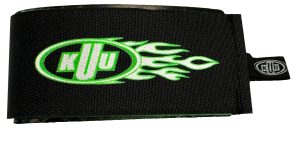 DELUXE SKI STRAP w/ 2" Deluxe Rubber Divider - BLK/GRN Ea.