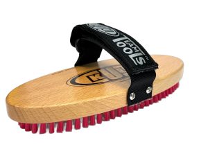 OVAL Nylon Brush HARD (8" x 3 .5" ) With Adjustable Hand Strap.